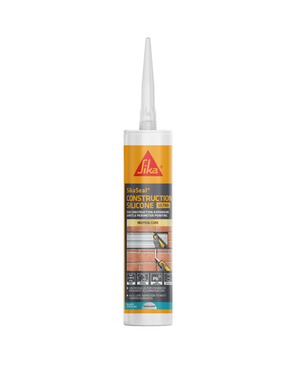 SikaSeal Construction Silicone Ultra Translucent 300ml