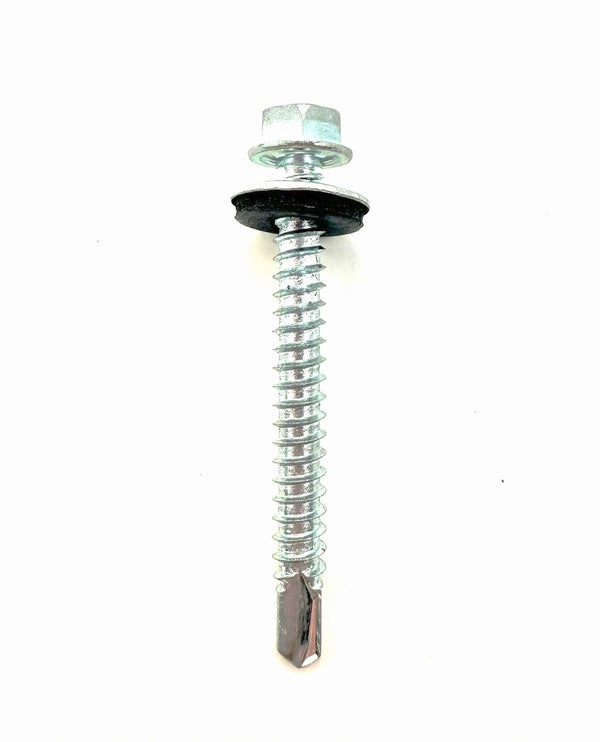roofing and cladding tek screw tec screw tech screw teck screw with edpm sealing washer hex head 50mm