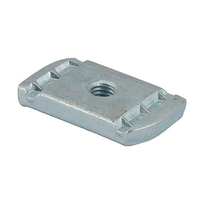 M12 channel nut for unistrut with no spring