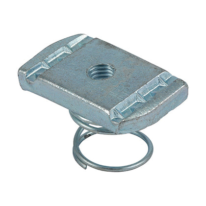 m6 unistrut channel nut with short spring