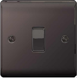 BG Nexus Light Switch intermediate Black Nickel - NBN13