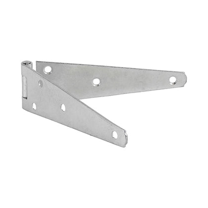silver bi-folding garage and shed door strap hinges