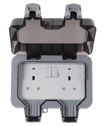 BG Nexus Outdoor Weatherproof Double Socket - WP22