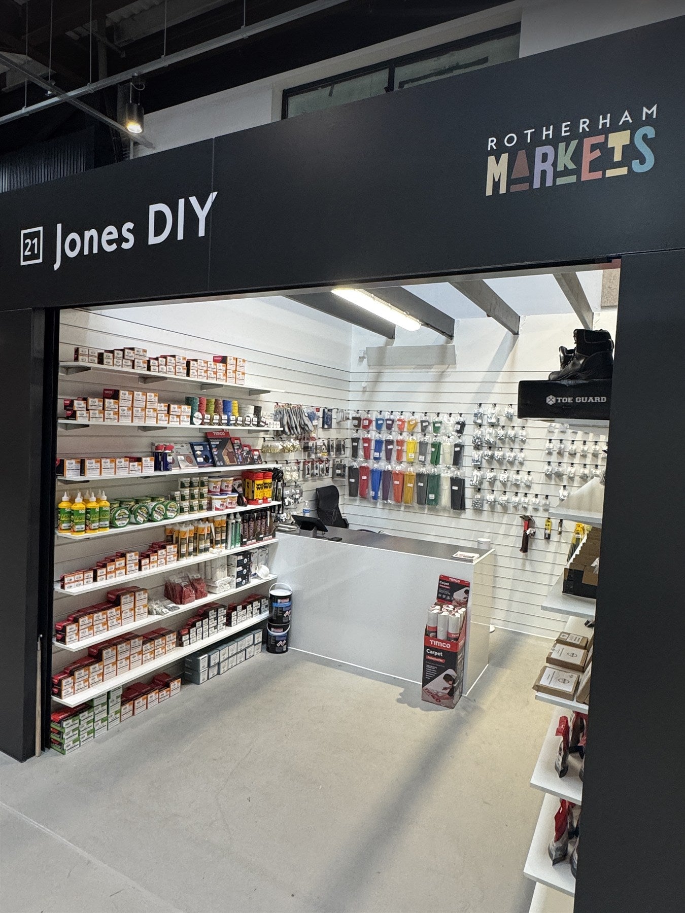 Jones DIY Unit 21 at Rotherham Markets
